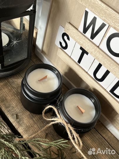 Ароматическая свеча ручной работы