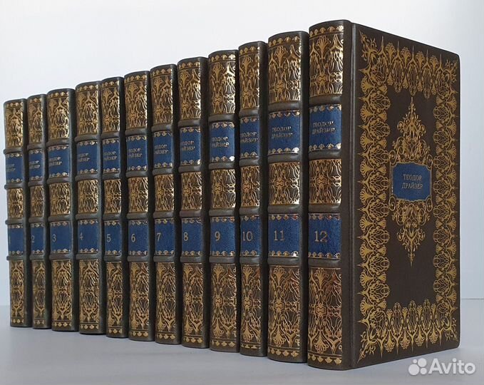 Теодор Драйзер. Книги в кожаном переплете
