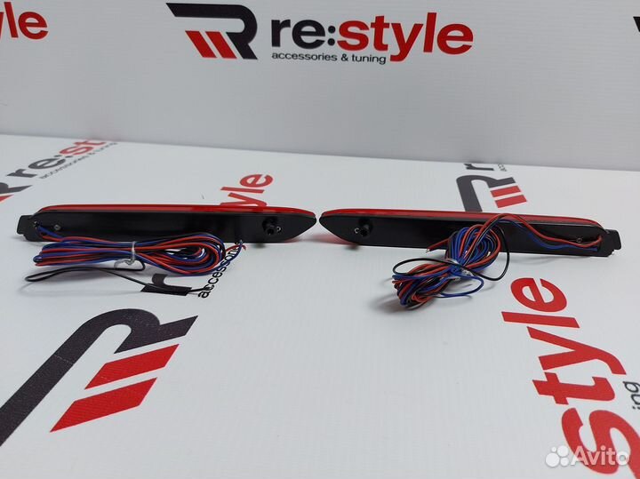 Катафоты Lexus Неоновые Красные