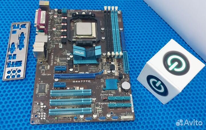 Материнская плата Asus M4A77TD + Athlon II X3 440