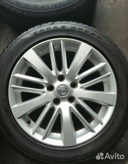 Летние колёса Nissan Tiana 215/55/17 Goodyear