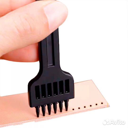 Набор круглых пробойников для кожи 4 мм, облегчен