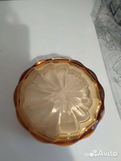 Ваза салатник В. И. Мухиной ваза на ножке голубая