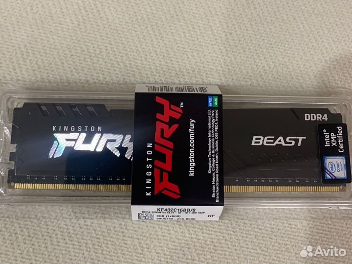 Оперативная память ddr4 fury 8gb 3200