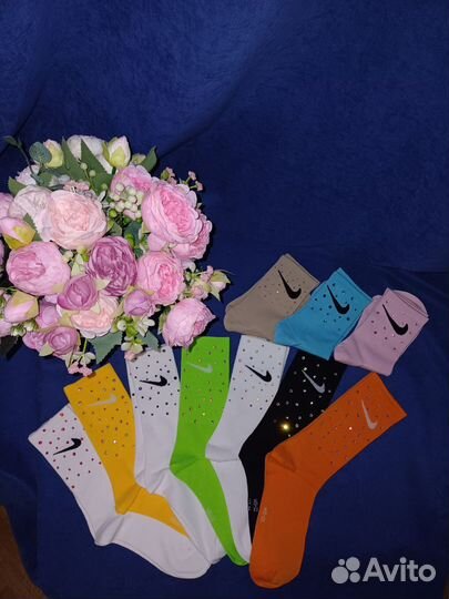 Носки со стразами