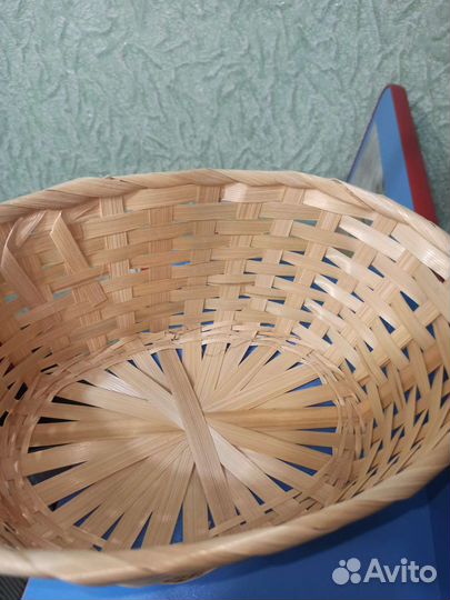 Новая плетёная корзина (бамбук)