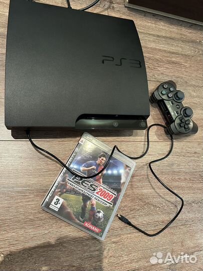 PS3 Slim 320GB как новая+ футбол