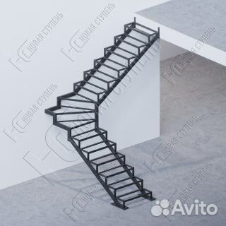 Каркас лестницы зигзаг