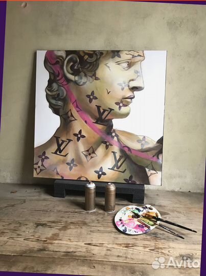 Картина по фото акрилом на холсте кастом