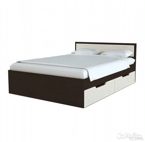 Кровать с ящиками 1.2 метра Гармония