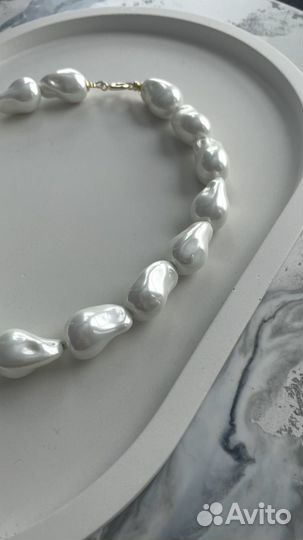 Колье из барочного жемчуга