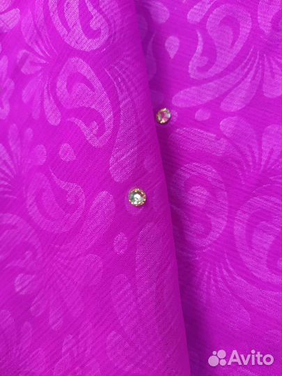 Натуральный шифон ткань б у