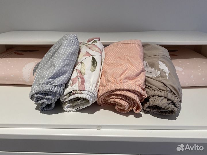 Простынь детская на резинке 75х75 круглая