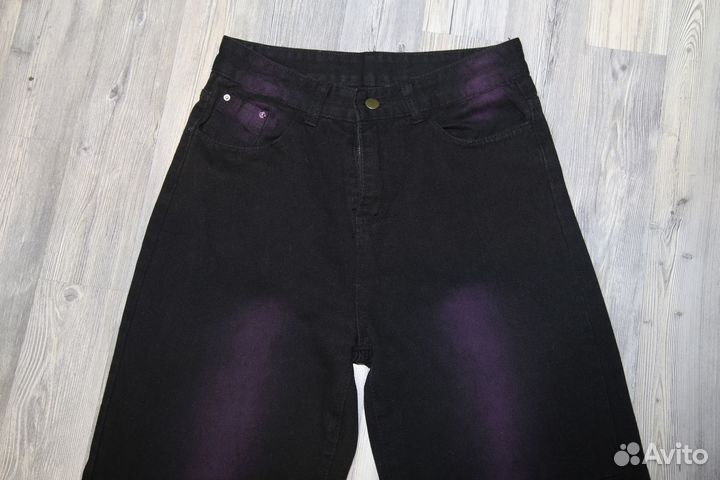 Джинсы женские широкие 44