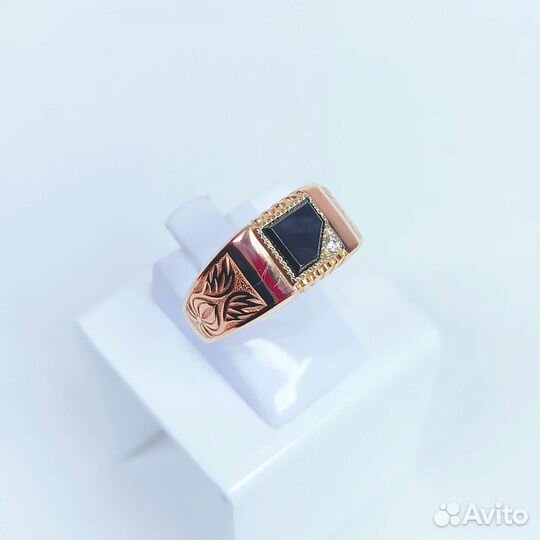 Мужская золотая печатка
