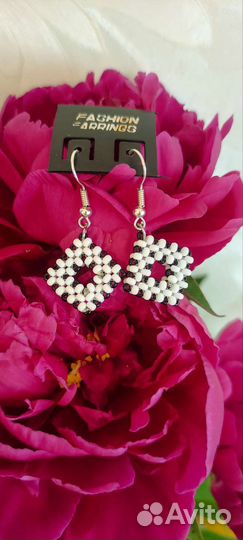 Серьги из бисера