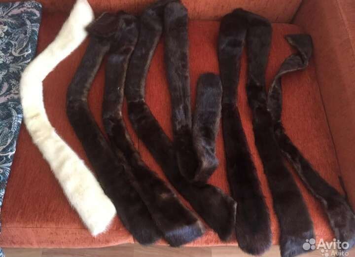 Мех норки новый (есть воротники двойные, новые)