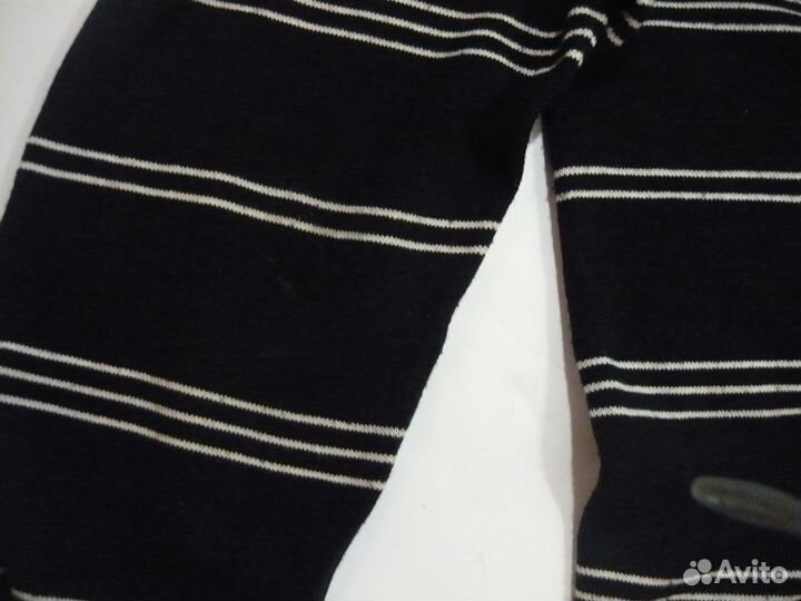 Джемпер черный в полоску