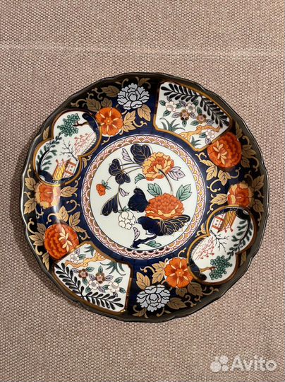Блюдо. Японский фарфор. Ручная роспись