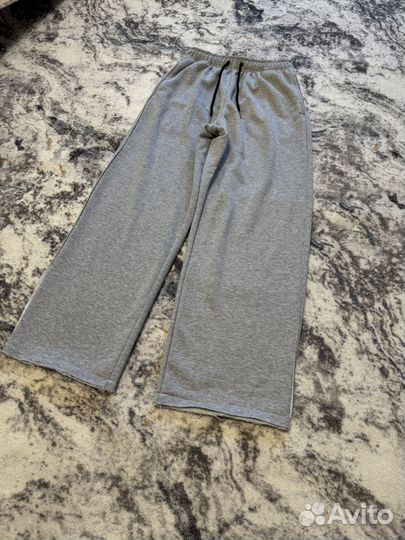 Серые спортивки широкие y2k