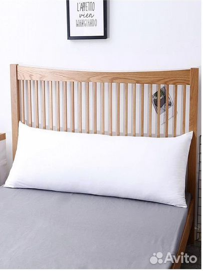 Длинная плотная подушка 150х50 + наволочка