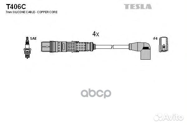 T406C-TSL к-кт проводов Audi A1/A3, Skoda Fabi