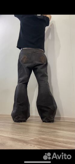 Джинсы клеш rick owens flared