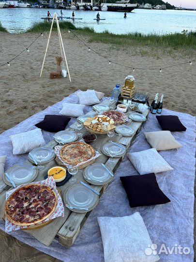 День рождения на пляже (девичник, свадьба)