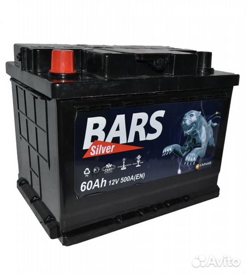 Аккумулятор bars Silver 6 CT- 60 п.п
