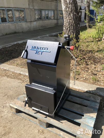 Твердотопливный котёл с увеличенной топкой