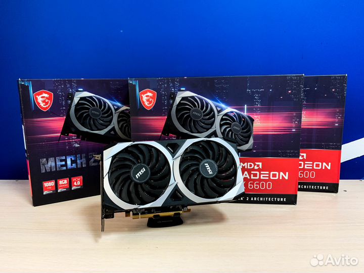 Видеокарта MSI Radeon RX 6600 mech 2X 8Gb 128Bit