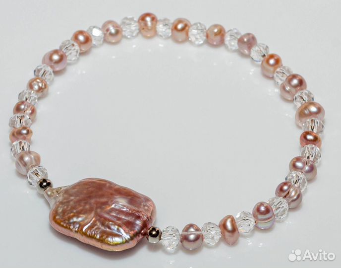 Браслеты из жемчуга перламутра натуральных камней