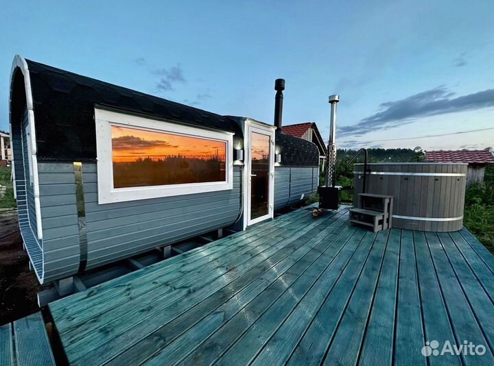 Банный чан купель с подогревом Ирий Престиж