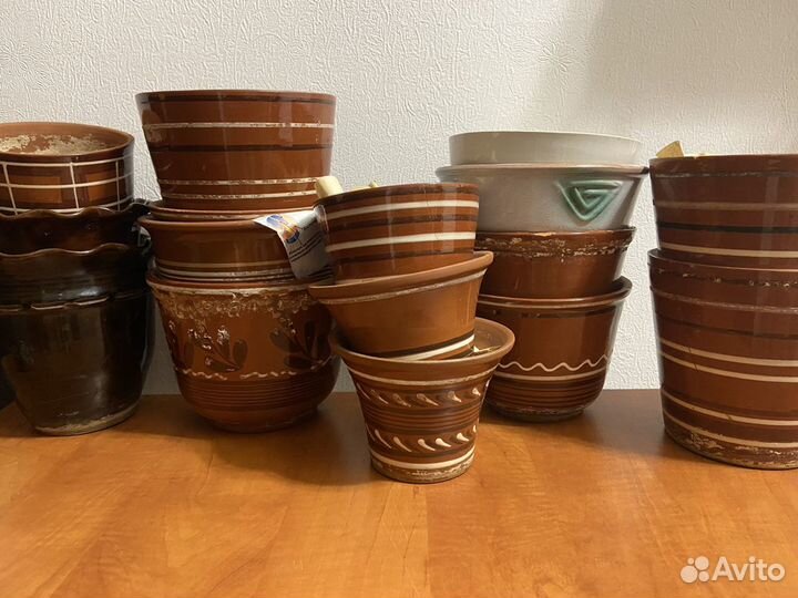 Глиняные горшки / кашпо СССР