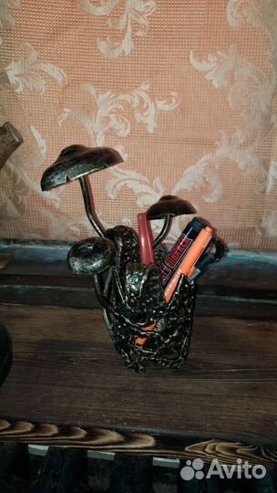 Коллекционное, кованые грибы, кованая ключница