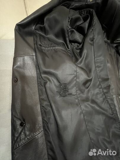 Кожаный пиджак мужской cacharel 52 р