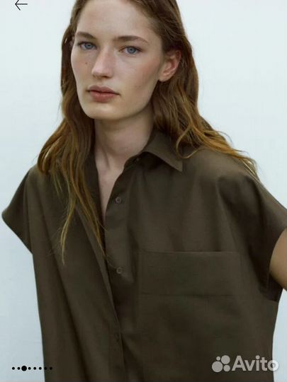 Платье рубашка massimo dutti р.l-Xl