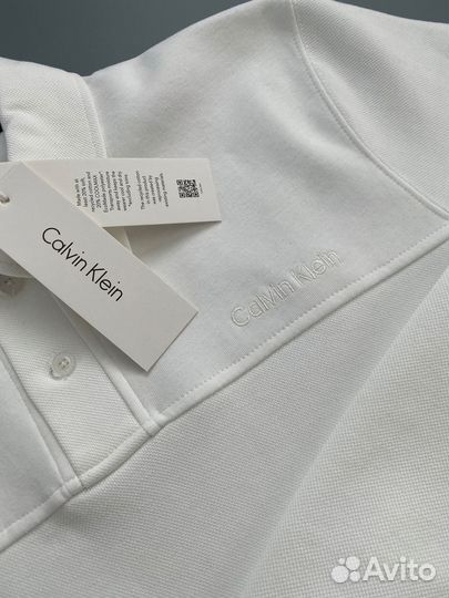 Свитшот calvin klein мужской на пуговицах белый