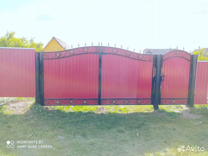 Кованные ворота Арт: В-009
