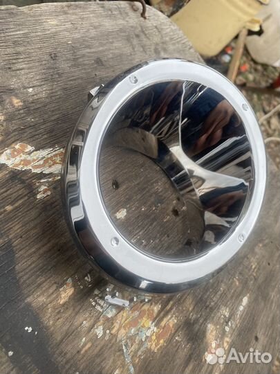 Оправа туманки левая Nissan Patrol 2004-2010 хром