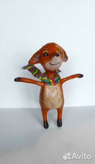 Лисёнок. Статуэтка.Ручная работа