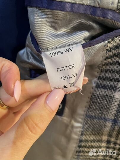 Винтажный пиджак шерсть Италия
