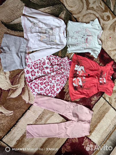 Пакет вещей для девочки 3-4 года