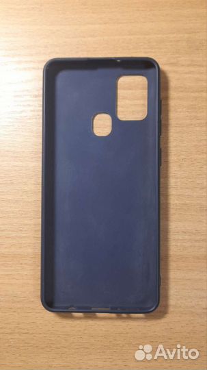 Чехол на samsung A21s синий