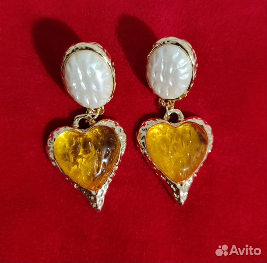 Серьги новые французский винтаж