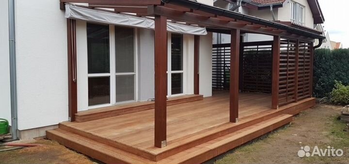 Строительство террас бань беседок веранд