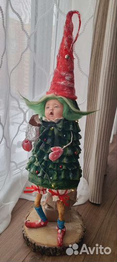 Ёлка Элька, кукла ручной работы