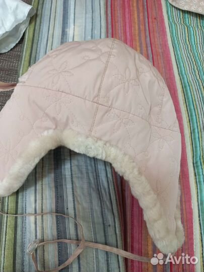 Шапка для девочки мутон