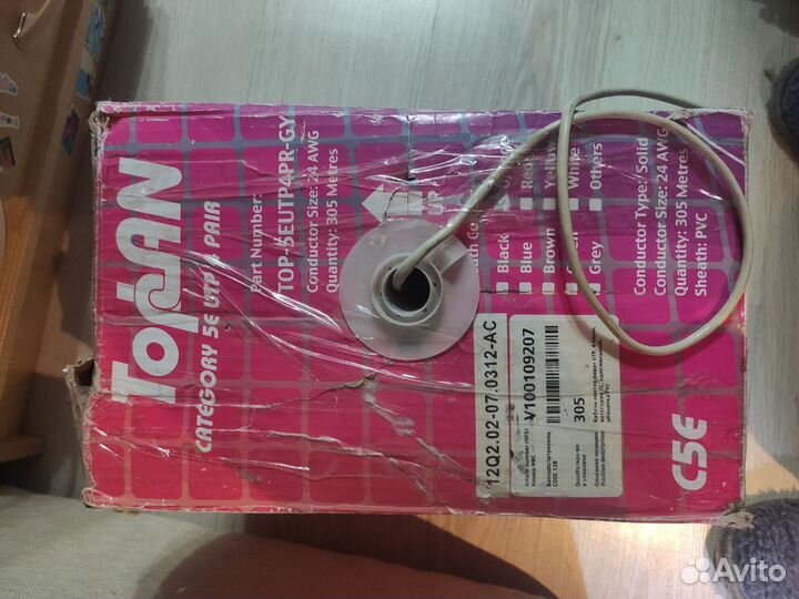 Ethernet витая пара кабель бухта