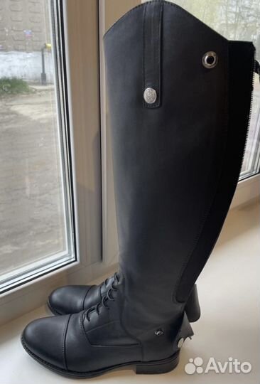 Сапоги кожаные- конкур